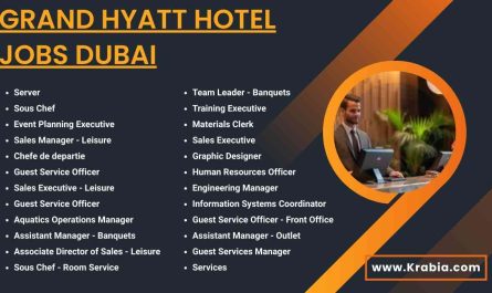 Grand Hyatt Hotel Jobs Dubai